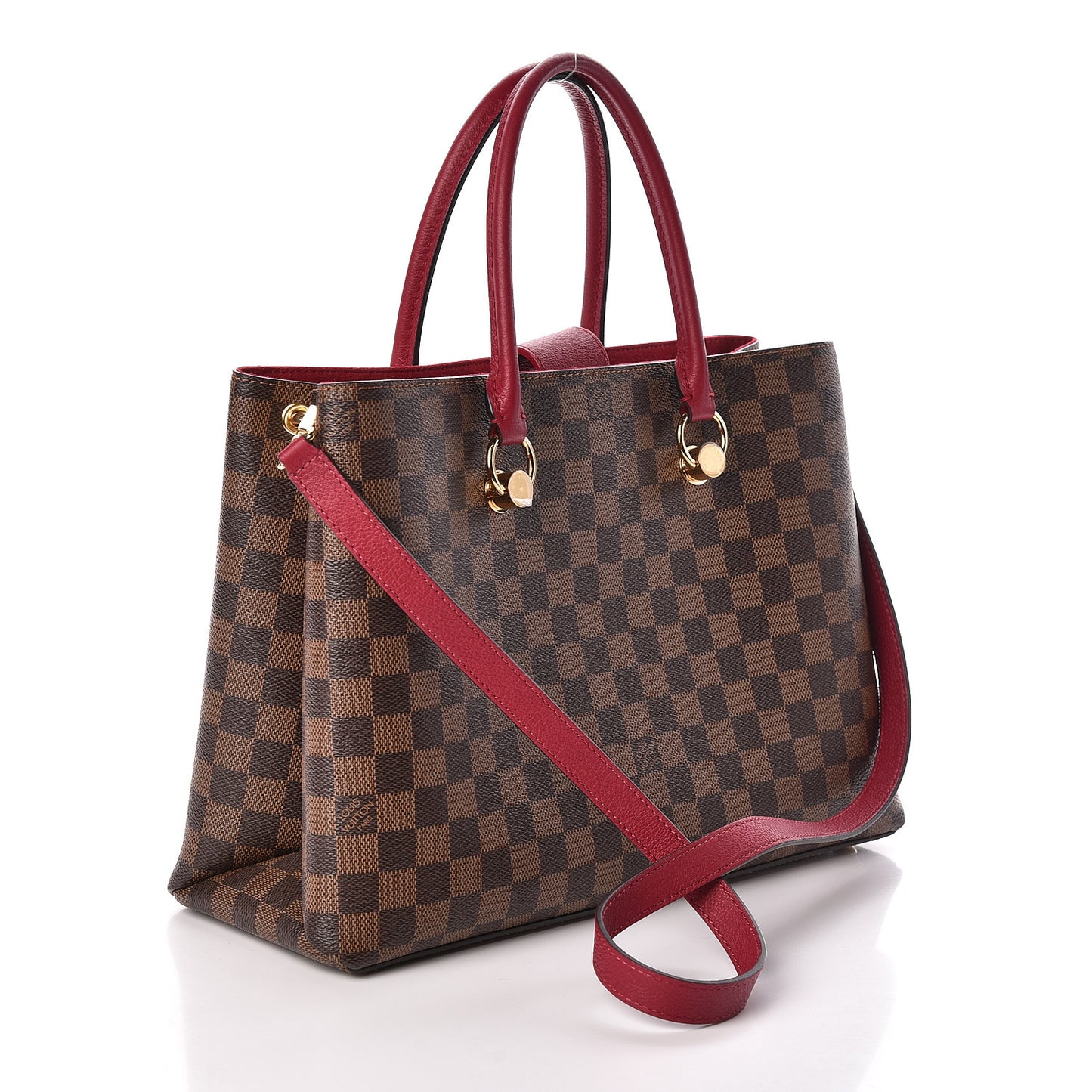 Damier Ebene LV Riverside Lie De Vin