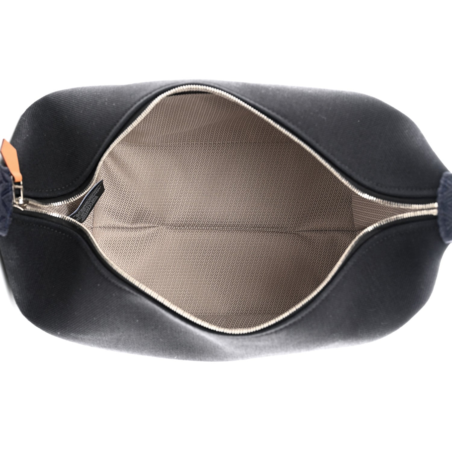 Hermes Canvas Large Bride-A-Brac Pouch Bleu Nuit 5 of 7