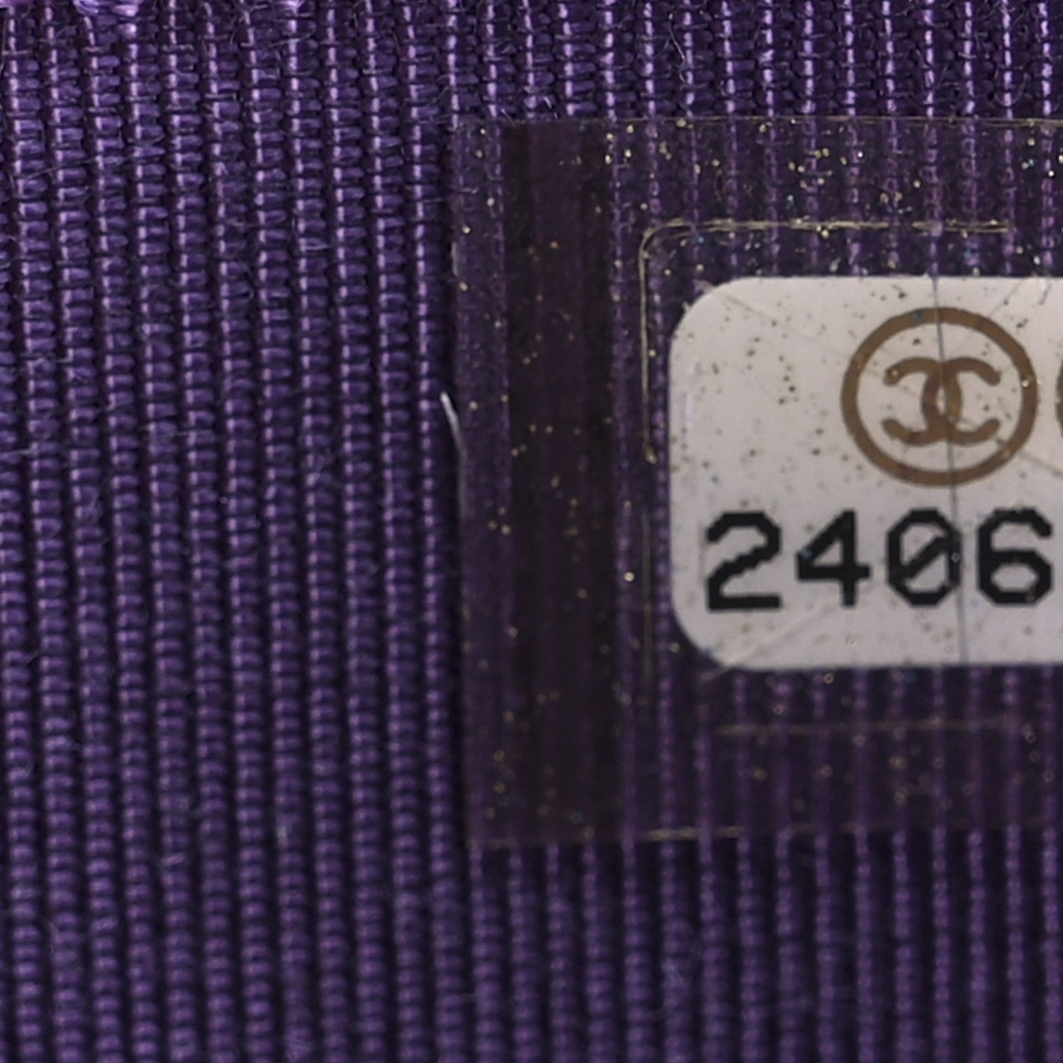 Chanel Metallic Lambskin Quilted Zip Around Coin Purse Wallet Dark Purple 6 of 12