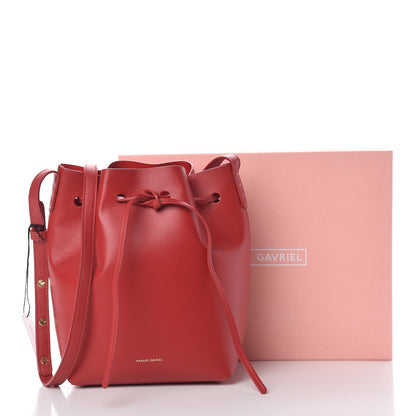 Mansur Gavriel Calfskin Mini Bucket Bag Flamma 14 of 14