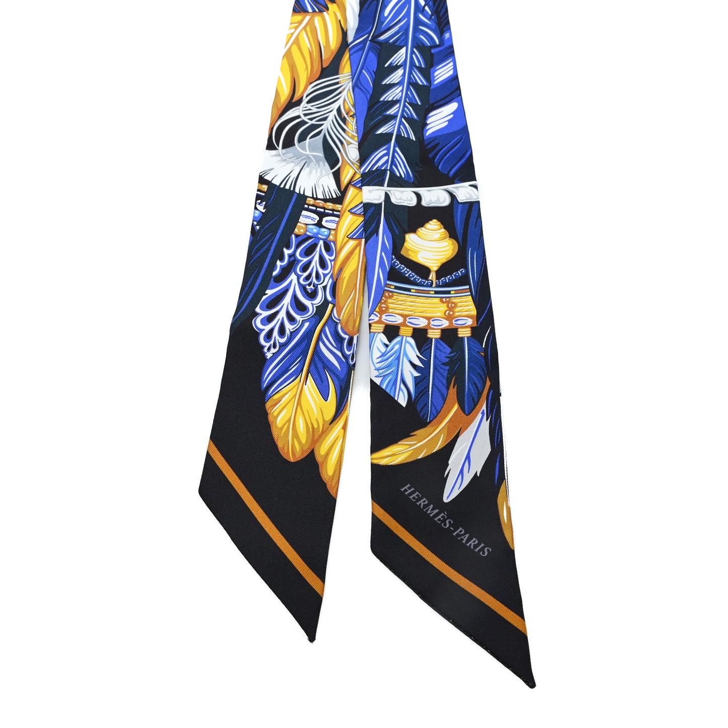 Silk La Danse Pacifique Twilly Bleu Nuit Jaune Vif