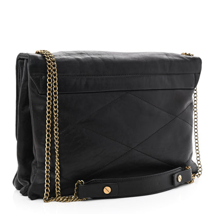 Lanvin Lambskin Quilted Medium Sugar Flap Shoulder Bag Black 3 of 11