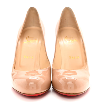 Christian Louboutin Patent New Simple 100 Pumps 38 Nude 2 of 11