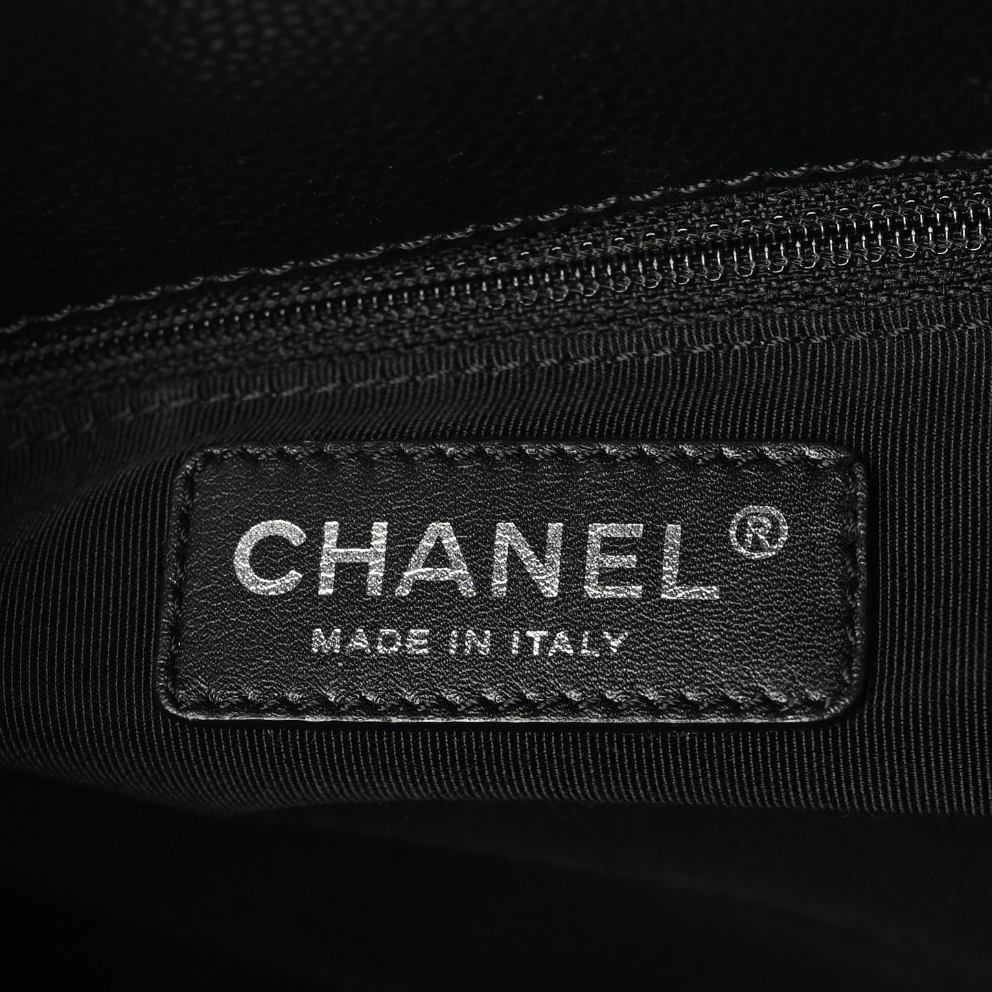 Caviar Quilted Grand Shopping Tote GST Black