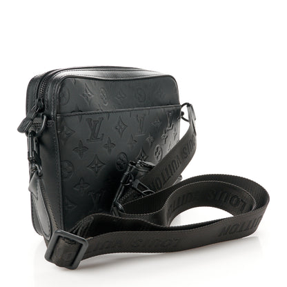 Louis Vuitton Calfskin Monogram Shadow Duo Messenger Black 3 of 12