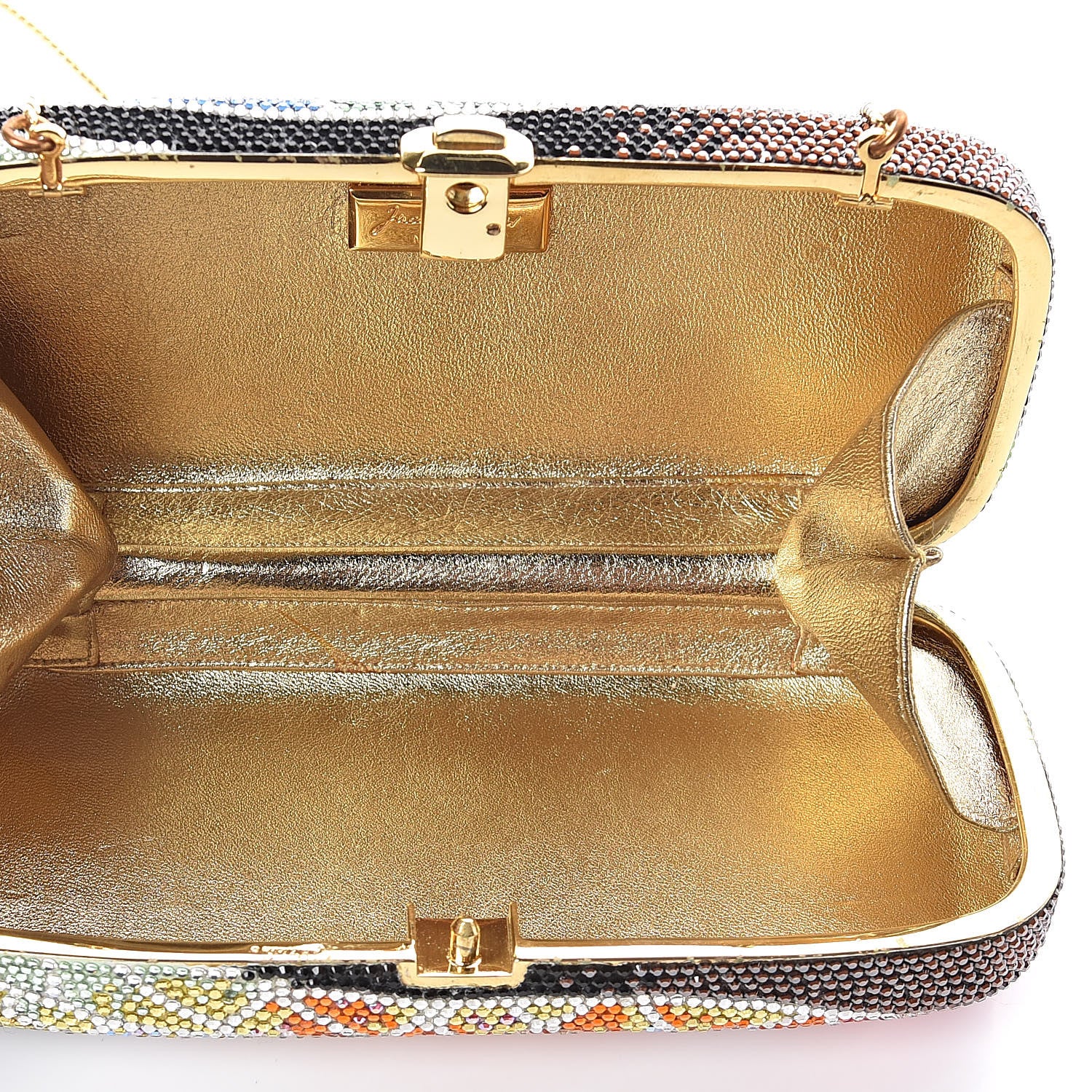 Judith Leiber Swarovski Crystal Butterfly Wing Minaudiere Clutch 5 of 8