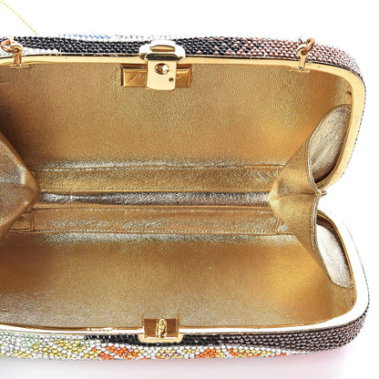 Judith Leiber Swarovski Crystal Butterfly Wing Minaudiere Clutch 5 of 8