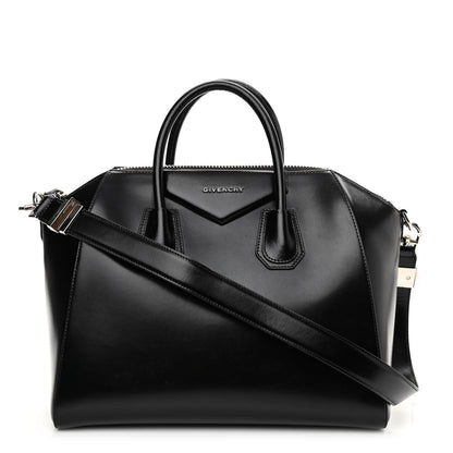 Givenchy Shiny Lord Calfskin Medium Antigona Black 1 of 9