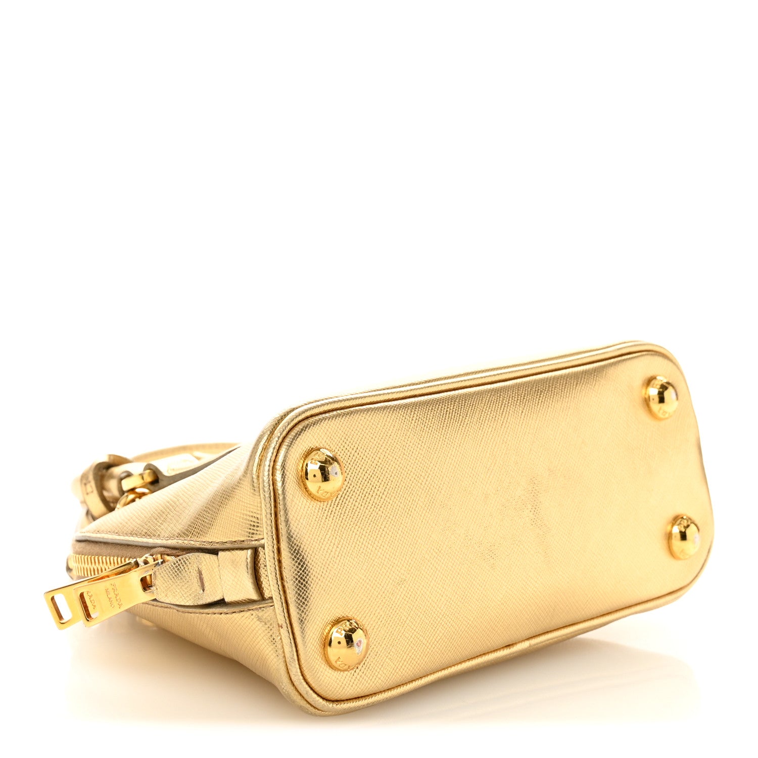 Prada Saffiano Lux Mini Promenade Tote Platino 4 of 10