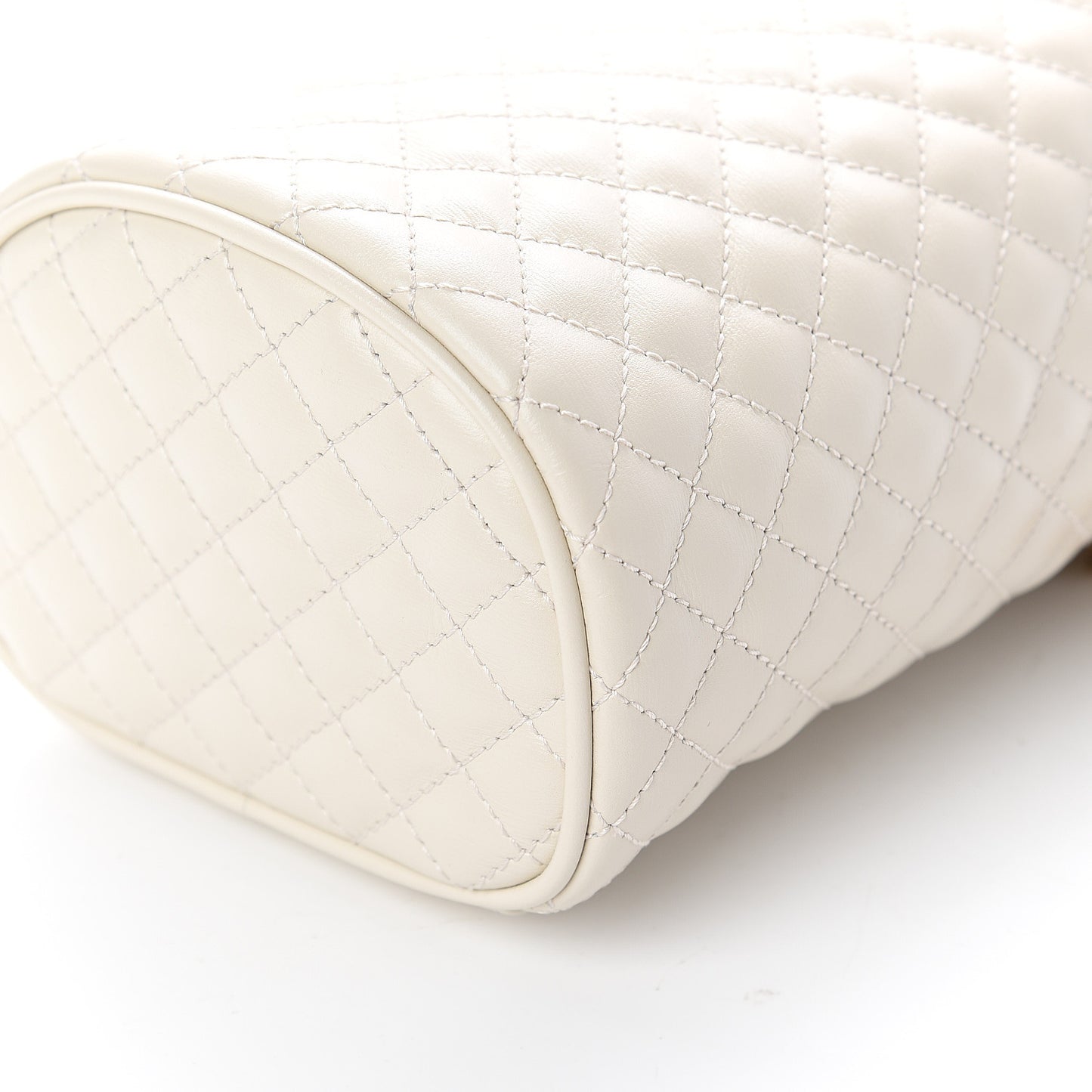 Calfskin Trapuntata Zumi Belt Bag Off White