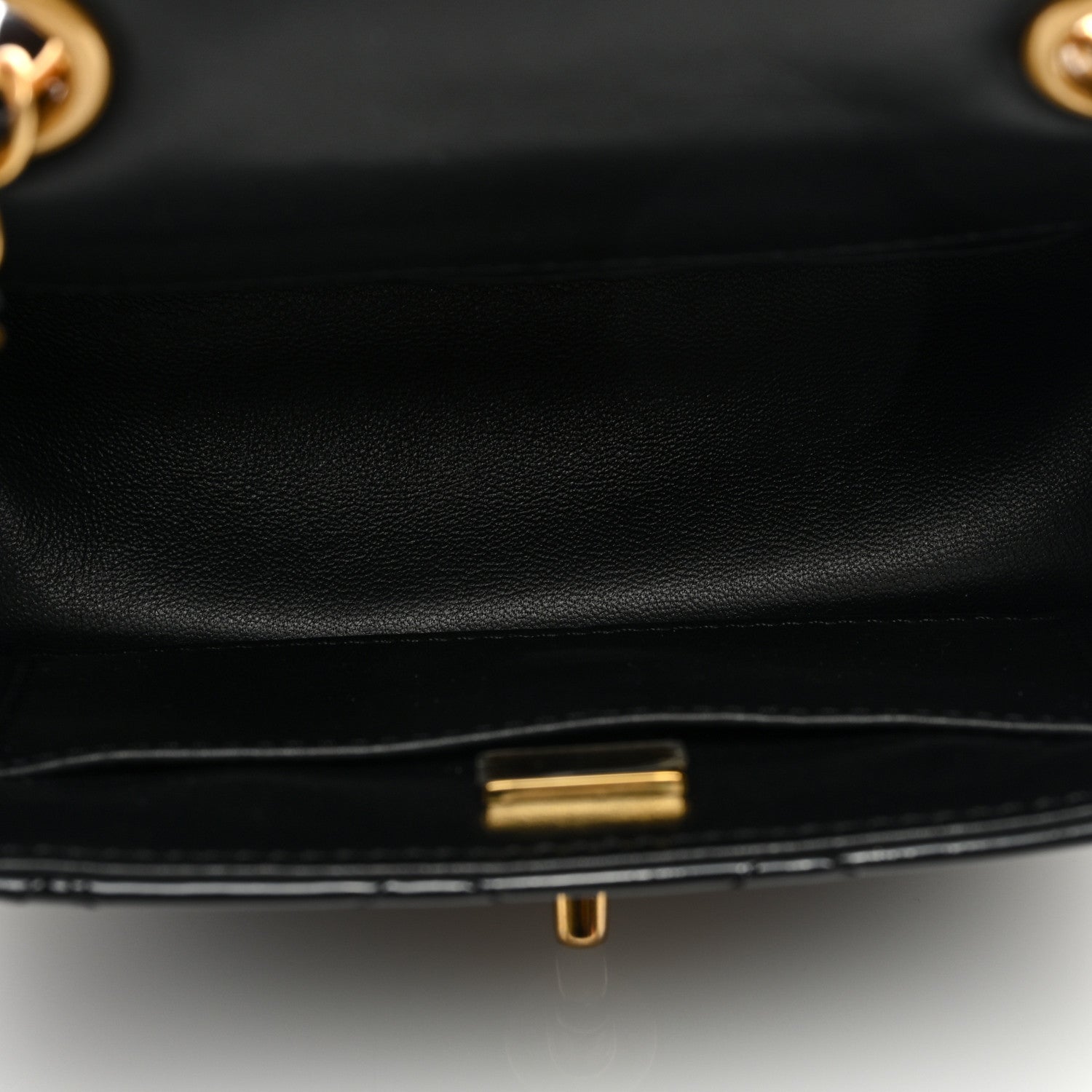 Chanel Patent Calfskin Quilted Mini Square Flap Black 5 of 9