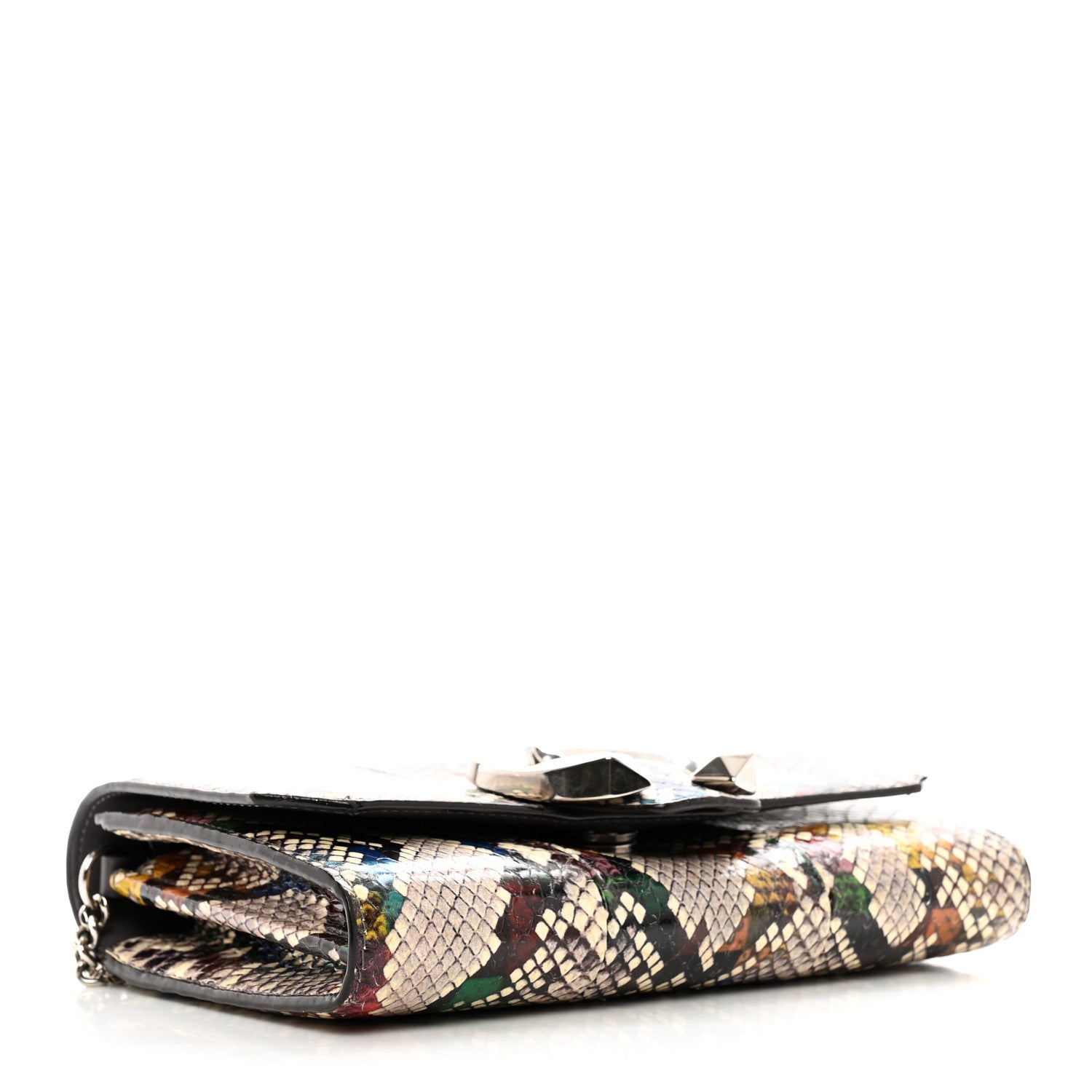 Jimmy Choo Elaphe Snakeskin Mini Madeline Wallet On Chain Multicolor 4 of 11