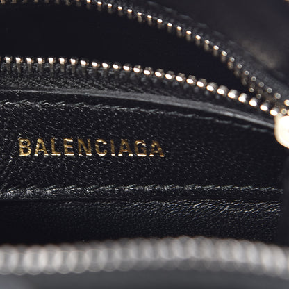 Balenciaga Signature Grained Calfskin Logo XXS Ville Top Handle Bag Black Rose Shocking 6 of 10