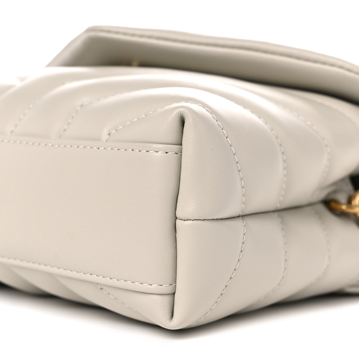 Calfskin Y Quilted Monogram Toy Loulou Crossbody Bag Crema Soft
