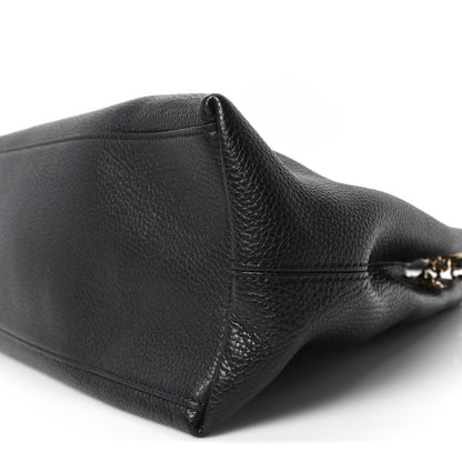 Gucci Pebbled Calfskin Medium Soho Chain Shoulder Bag Black 10 of 10