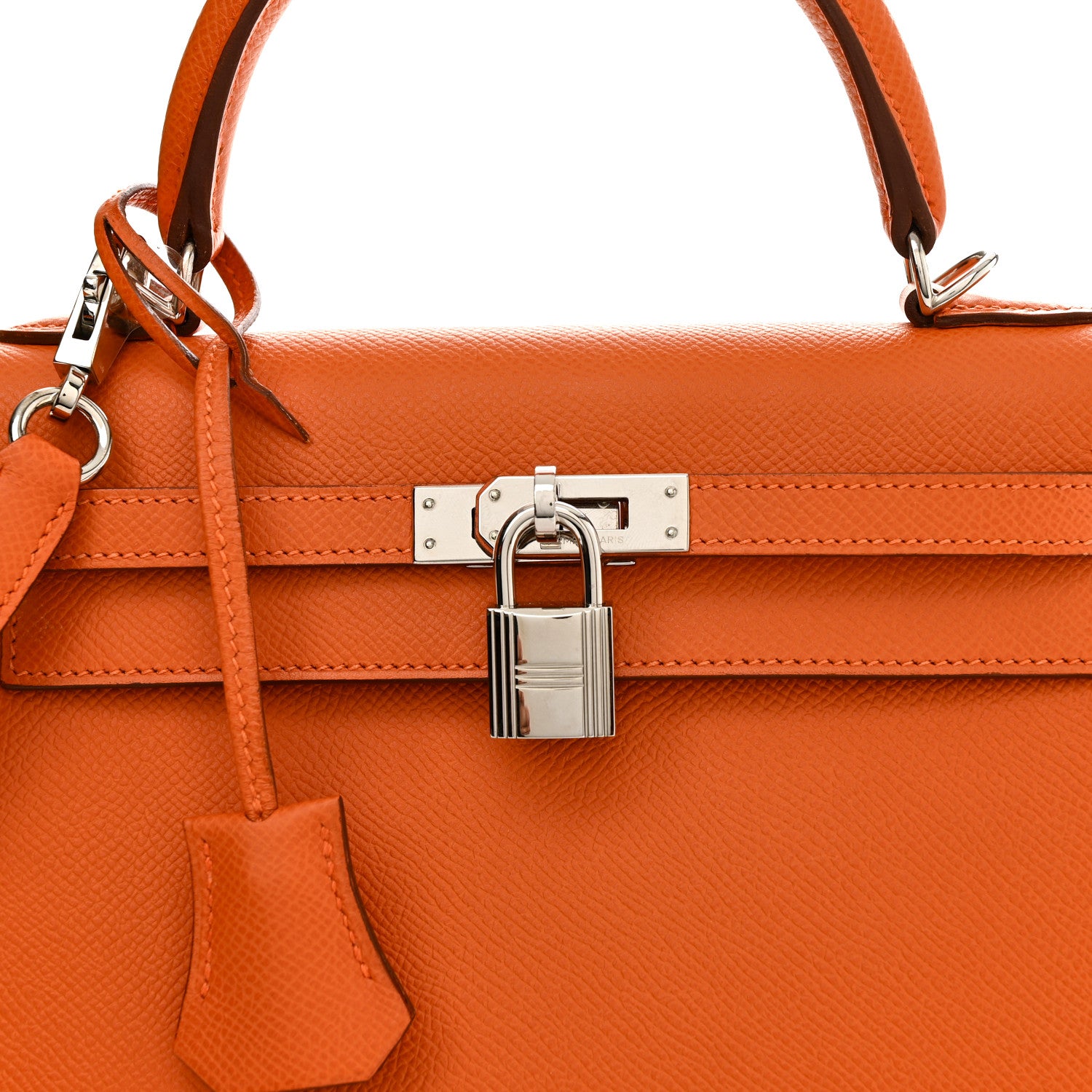 Hermes Epsom Kelly Sellier 25 Orange 8 of 11