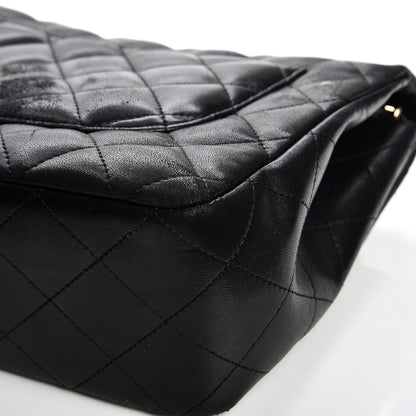 Chanel Lambskin Quilted Jumbo Single Flap Black 11 of 18