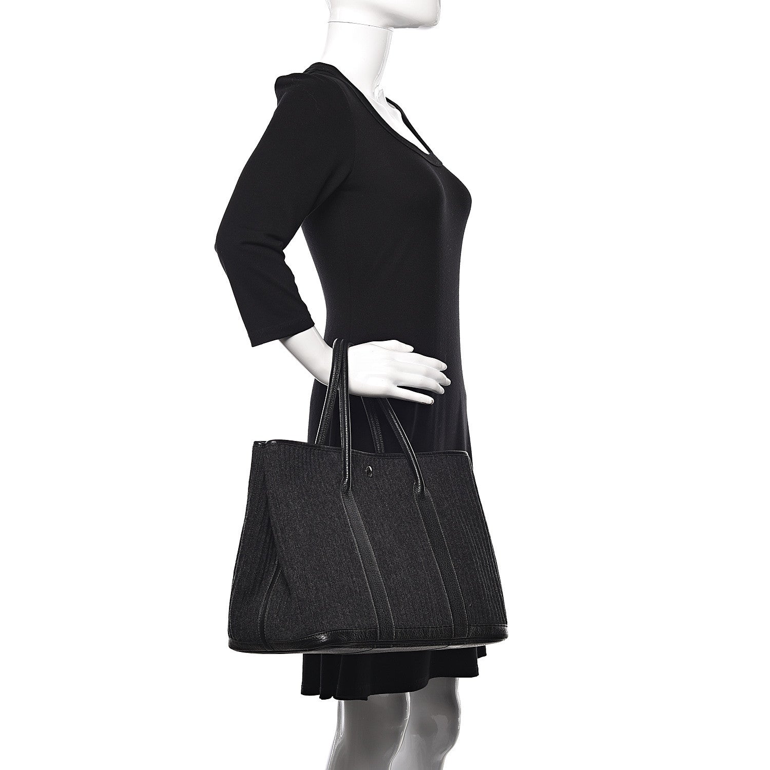 Hermes Ribbed Wool Negonda Garden Party MM 36 2 of 10