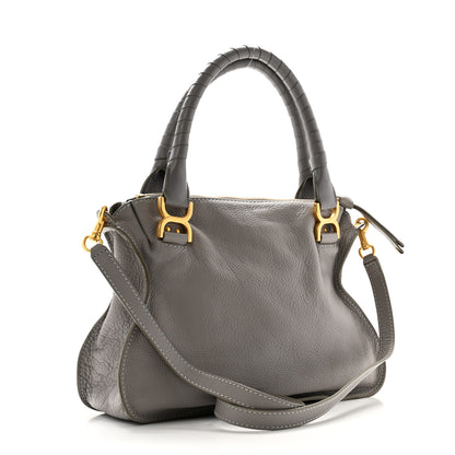 Chloe Calfskin Medium Marcie Satchel Cashmere Grey 3 of 12