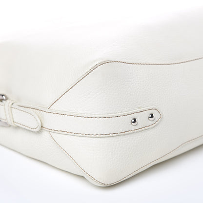 Prada Vitello Daino Hobo Bianco 9 of 16