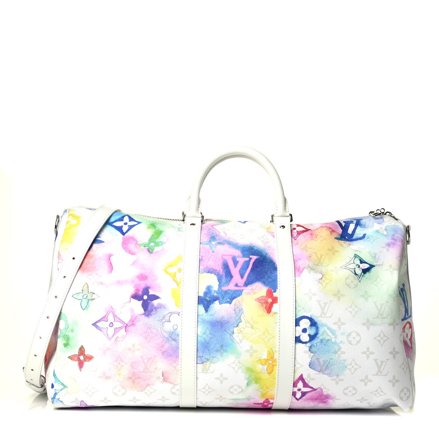 Monogram Watercolor Keepall Bandouliere 50 Multicolor