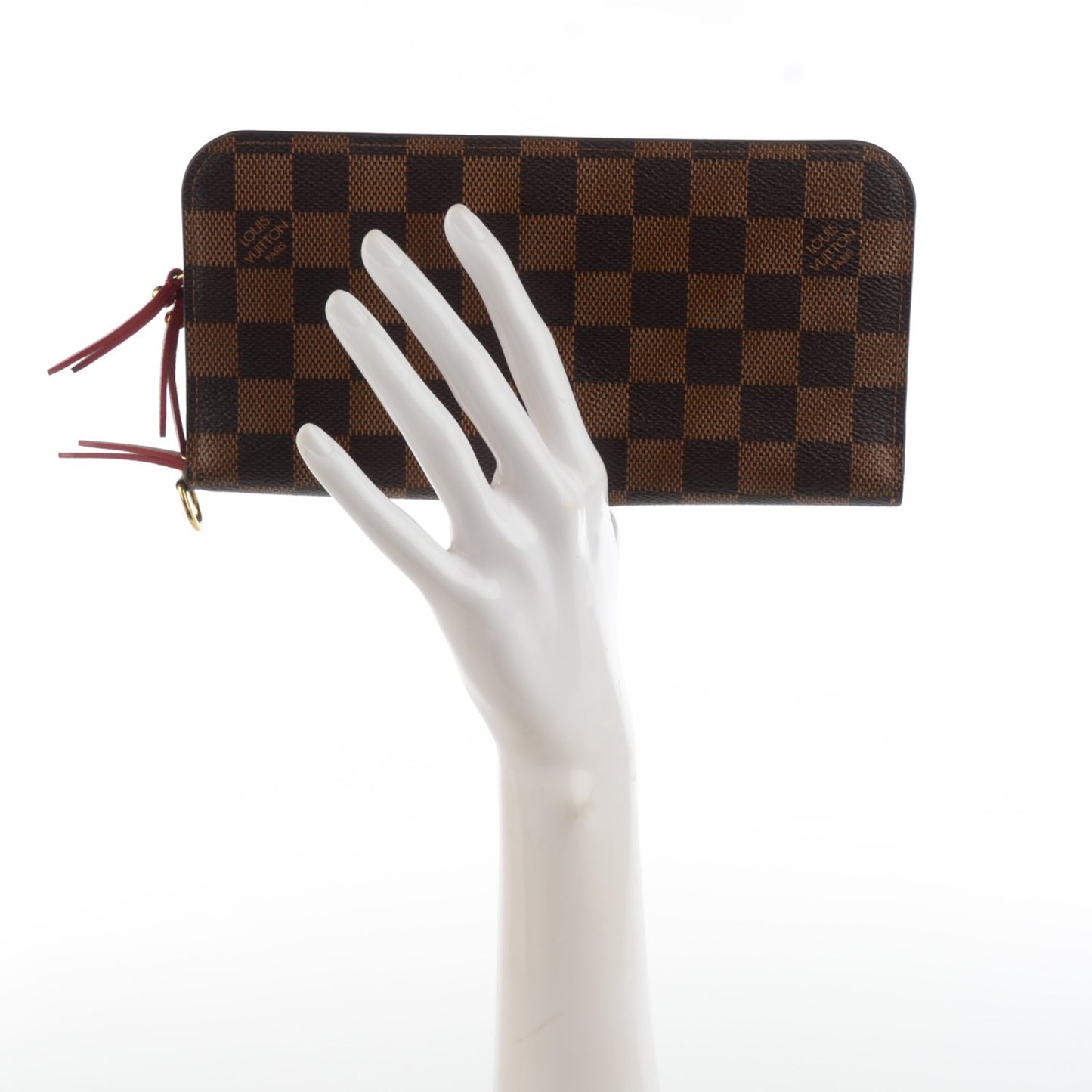 Damier Ebene Insolite Wallet Red
