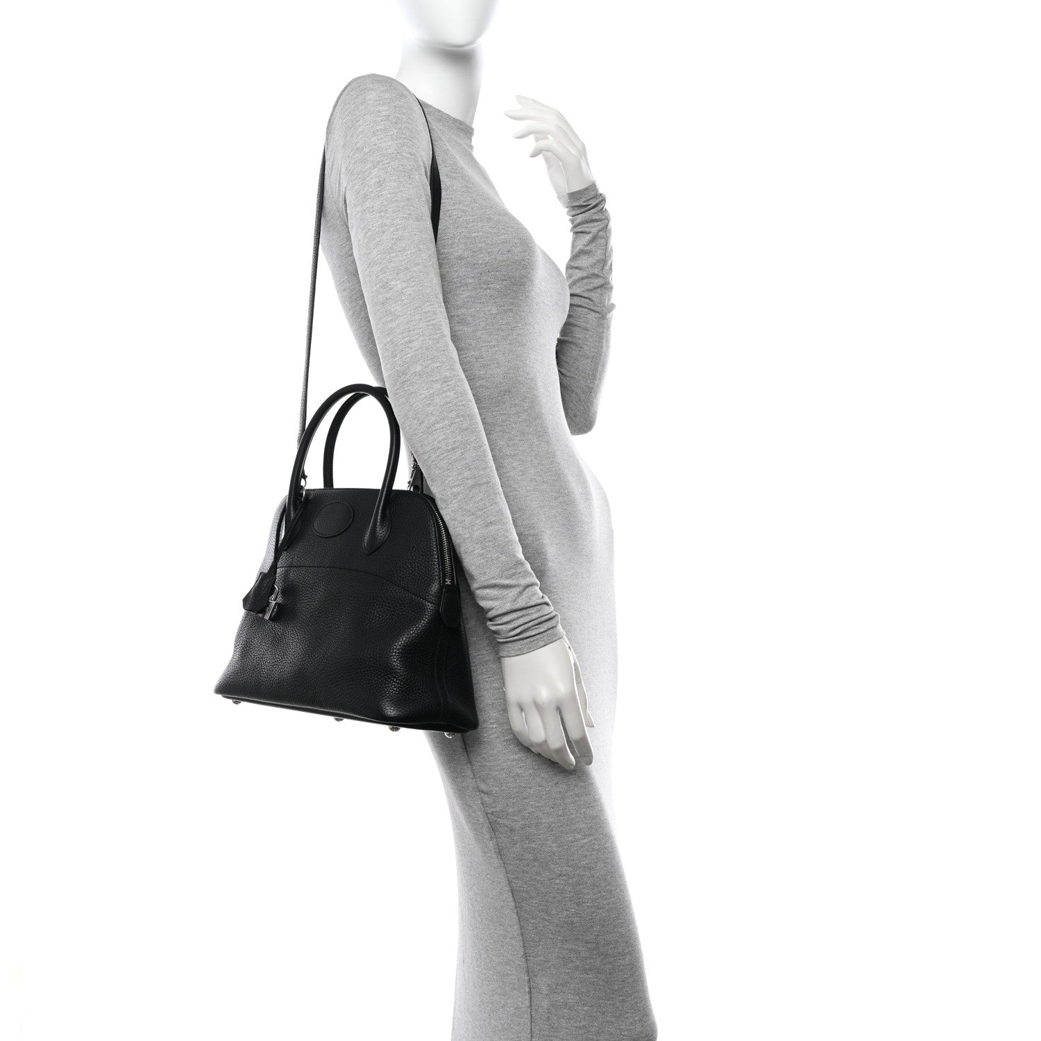 Hermes Taurillon Clemence Bolide 31 Black 2 of 11