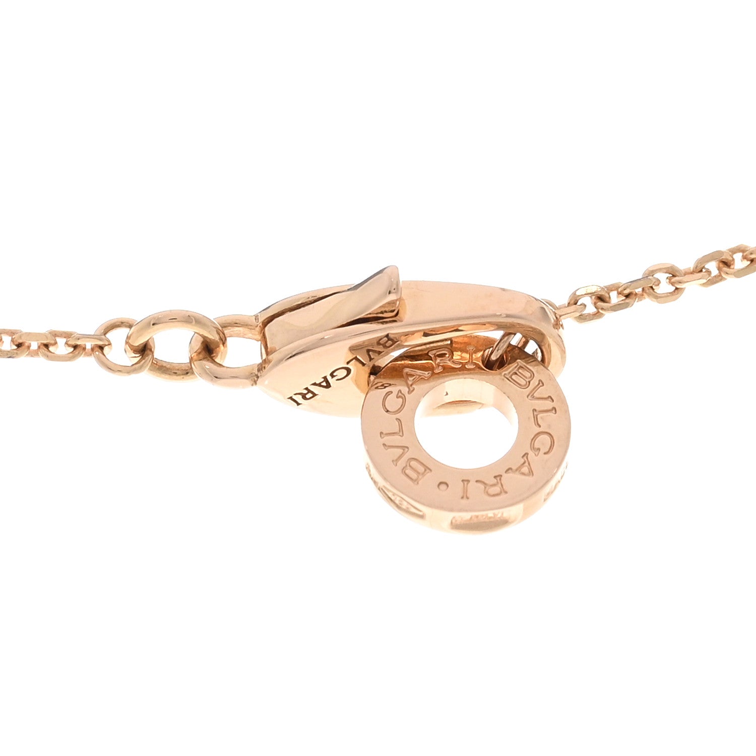 Bulgari 18K Rose Gold Diamond Divas' Dream Pave Pendant Necklace 4 of 5