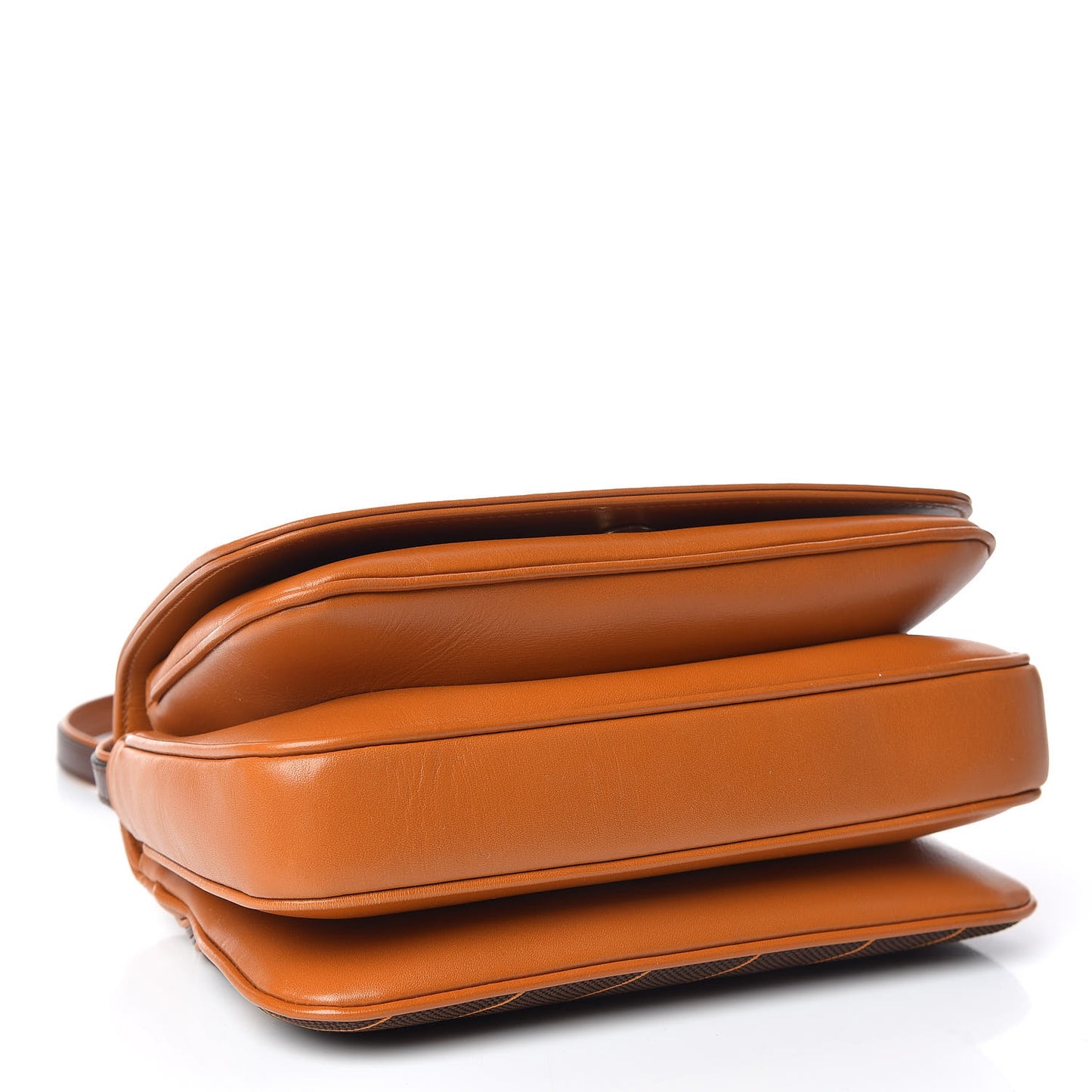 Calfskin Canvas Diagonal GG Rajah Shoulder Bag Brown