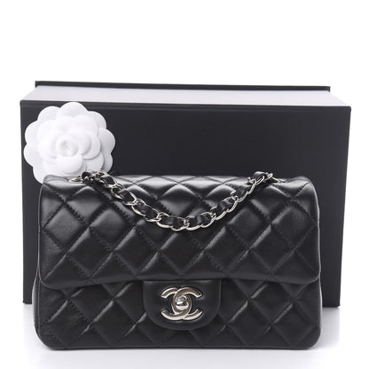 Chanel Lambskin Quilted Mini Rectangular Flap Black 11 of 11