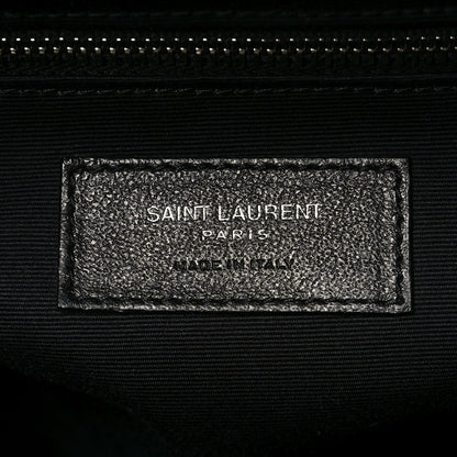 Saint Laurent Calfskin Y Quilted Monogram Large Loulou Chain Satchel Black 10 of 19
