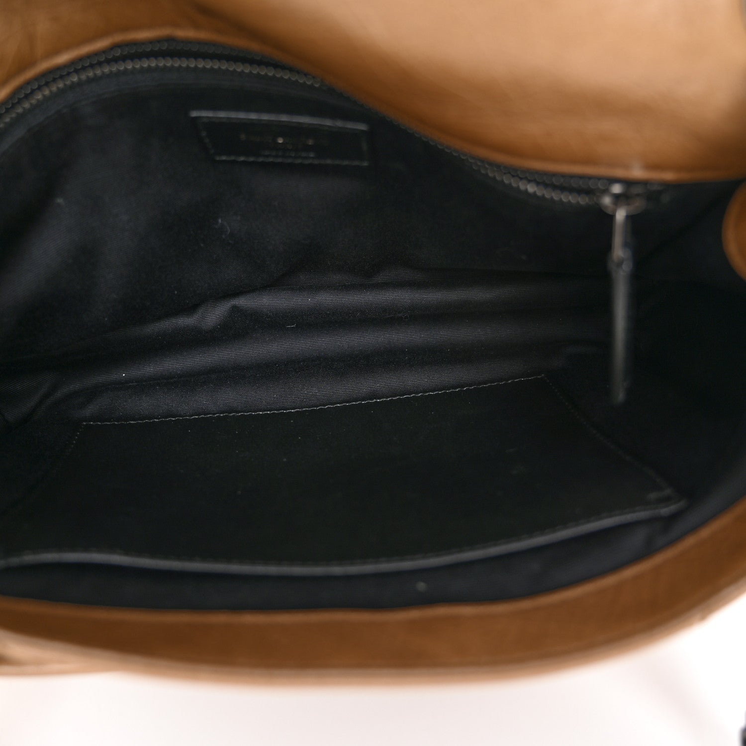 Saint Laurent Crinkled Calfskin Matelasse Monogram Medium Niki Chain Satchel Natural Tan 4 of 9