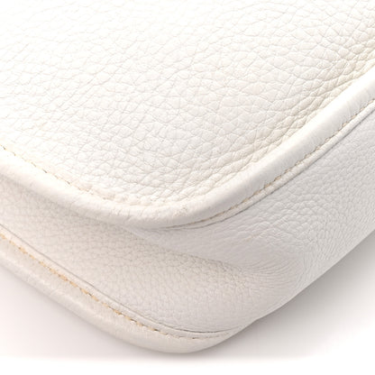 Hermes Taurillon Clemence Amazone Evelyne II PM White 11 of 11