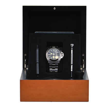 Panerai Stainless Steel 44mm Luminor GMT Automatic Watch Black PAM00297 7 of 7