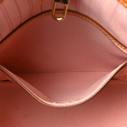 Louis Vuitton Damier Azur Neo Neverfull MM Rose Ballerine 7 of 15
