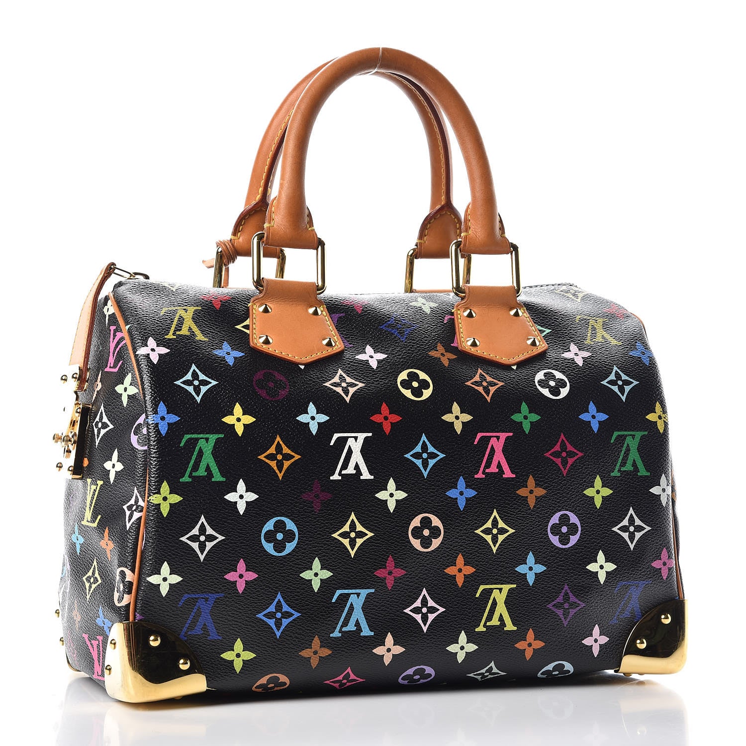Louis Vuitton Monogram Multicolor Speedy 30 Black 3 of 18