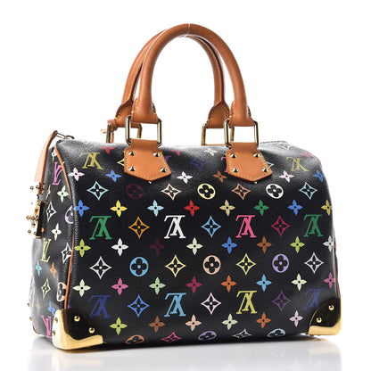 Louis Vuitton Monogram Multicolor Speedy 30 Black 3 of 18
