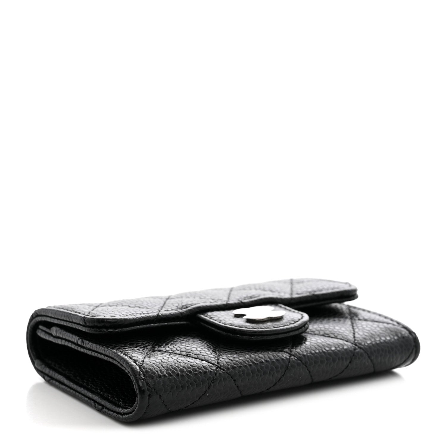 Chanel Caviar Quilted Flap Card Holder Black 4 of 8