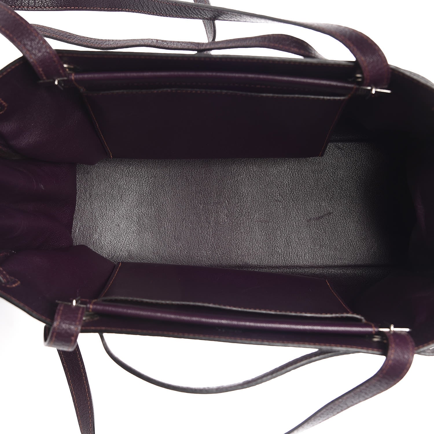 Hermes Chevre de Coromandel Cabana Tote Raisin 5 of 14