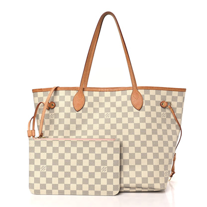 Louis Vuitton Damier Azur Neo Neverfull MM Rose Ballerine 3 of 10