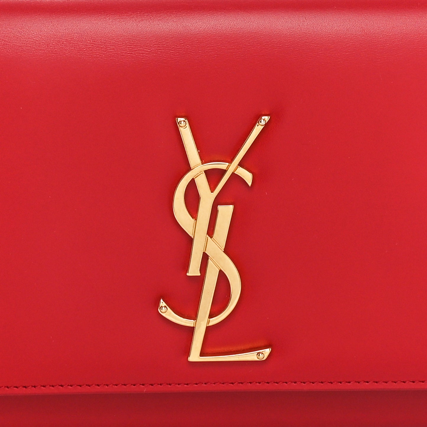 Calfskin Monogram Cassandre Clutch Rouge Orient