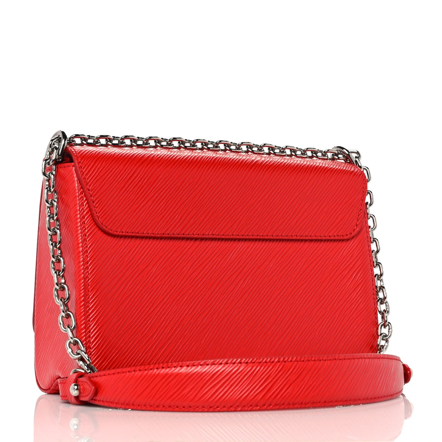 Epi Twist Shoulder Bag MM Coquelicot