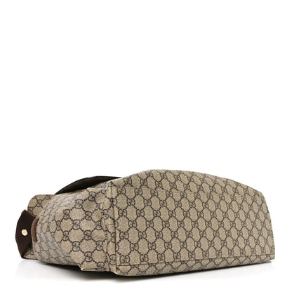 Gucci GG Plus Monogram Messenger Diaper Bag Dark Brown 4 of 10