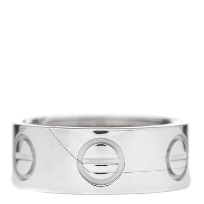 Cartier 18K White Gold 7mm Astro LOVE Ring 47 4.25 1 of 5
