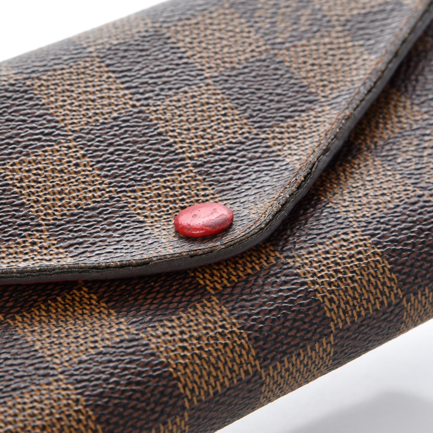 Damier Ebene Josephine Wallet Red