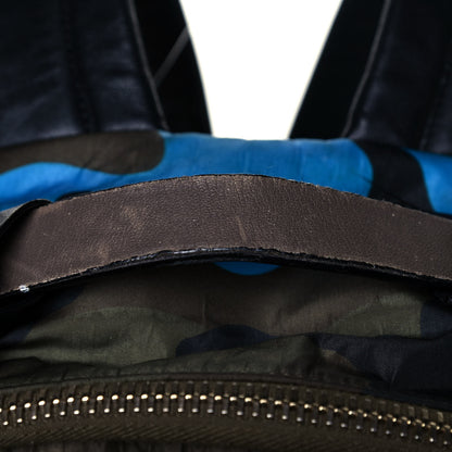 Valentino Garavani Nylon Camouflage Backpack Green Blue Fluo 19 of 21