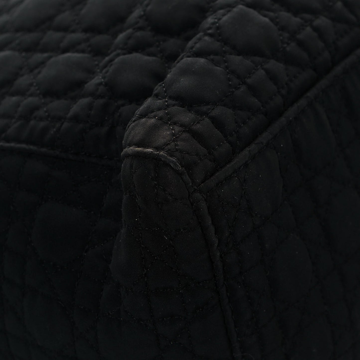 Nylon Cannage Medium Lady Dior Black