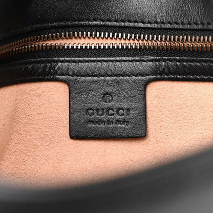 Gucci Calfskin Matelasse Small GG Marmont Shoulder Bag Black 6 of 12