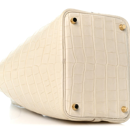 Hermes Matte Alligator Picotin Lock 18 Beton 9 of 14