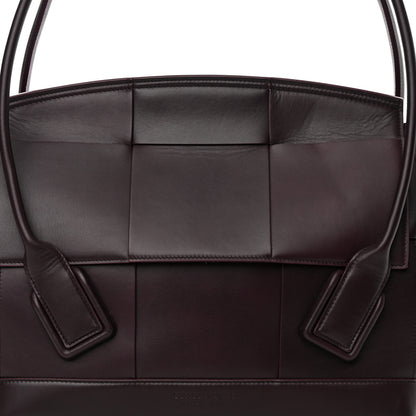Bottega Veneta French Calfskin Maxi Intrecciato Medium Arco Grape 7 of 18